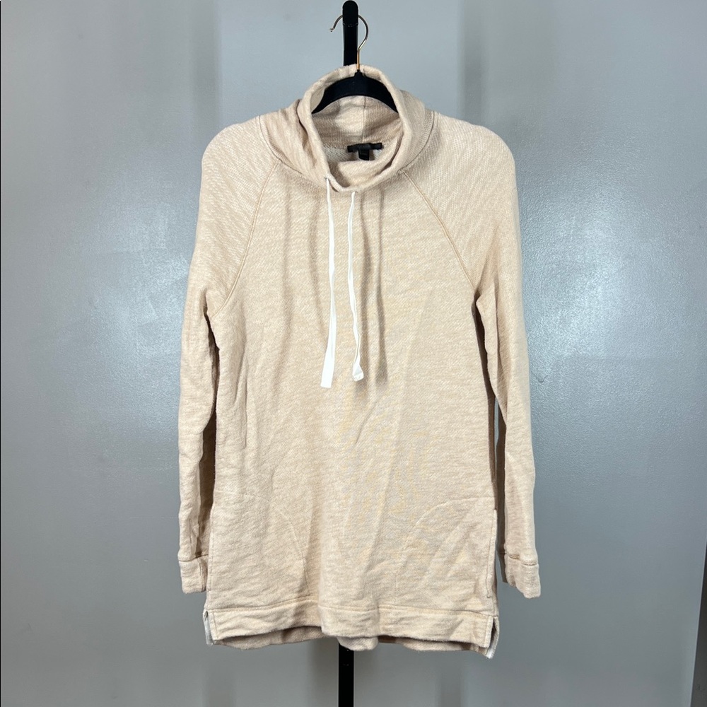 J. Crew Cream Hoodie Sweatshirt